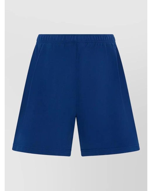 Canada Goose Blue Shorts Elastic Waistband Logo Detail Pockets for men
