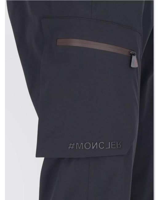 Moncler Blue Stretch Cropped Trousers