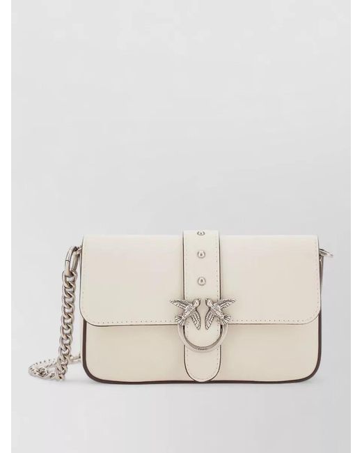 Pinko Natural Love Bag Baby Leather Shoulder Bag