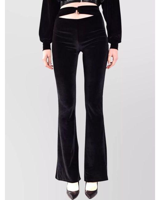 Philipp Plein Blue Flared Trousers