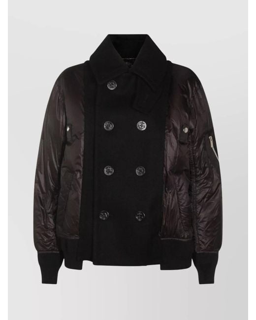 Sacai Black Down Bomber Jacket