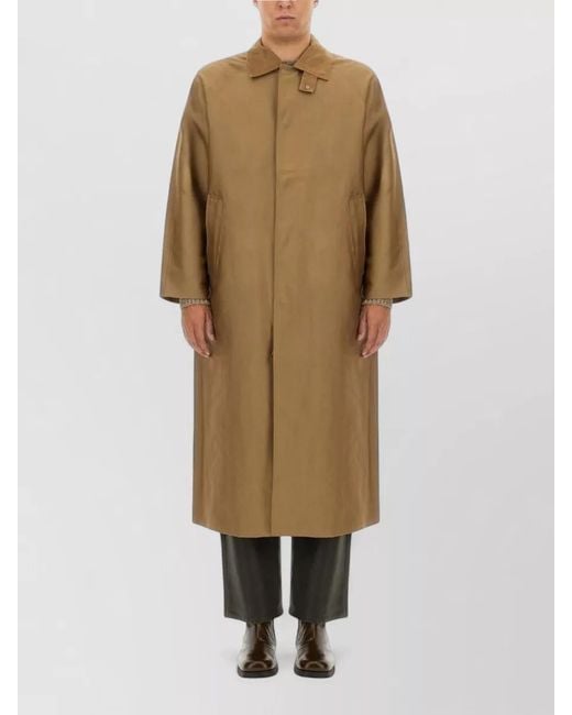 sunflower Natural Long Jacket Collar Detail Side Pockets for men