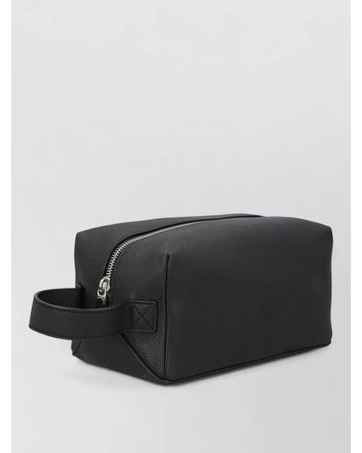 Fendi Black Leather Beauty Case for men