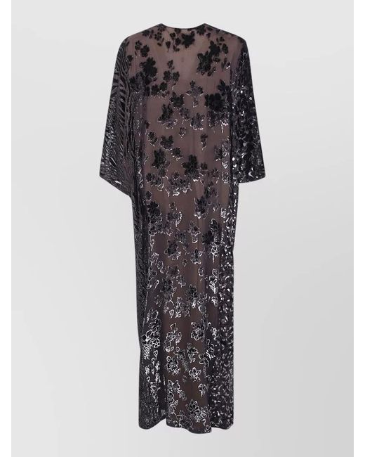 Pierre Louis Mascia Black Silk Beach Dress