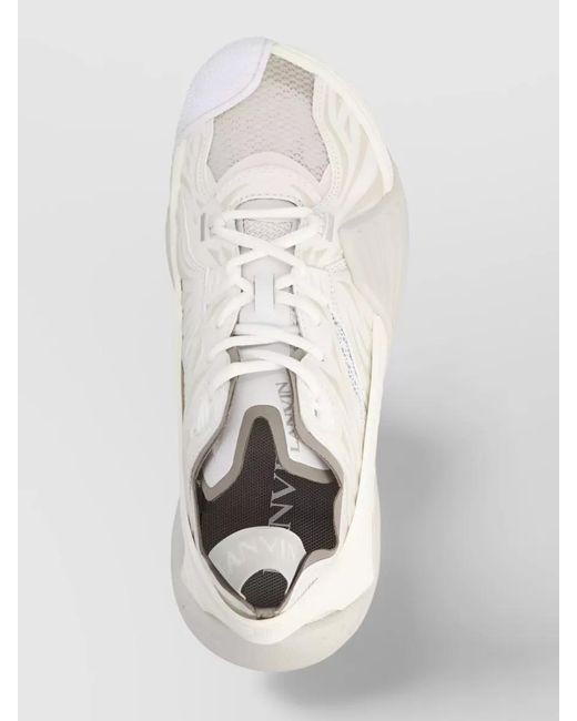 Lanvin White Mesh Sneakers