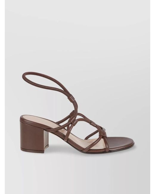 Gianvito Rossi Metallic Leather Sandals