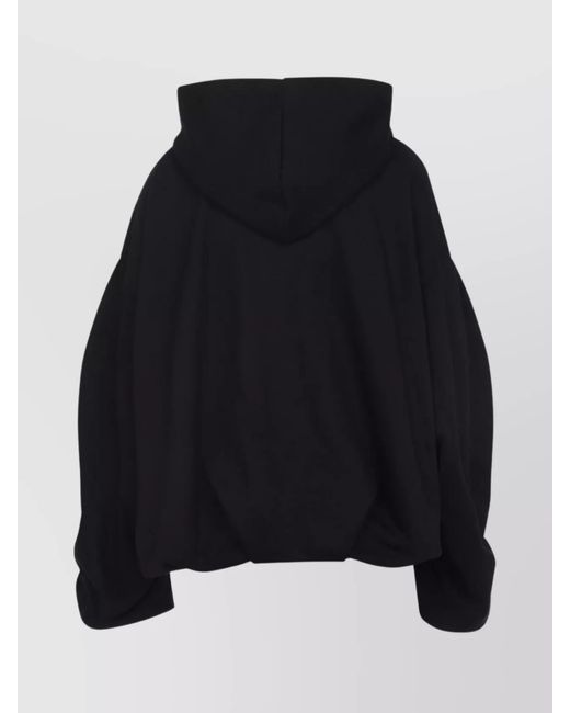 Dries Van Noten Black Cotton Oversized Hoodie