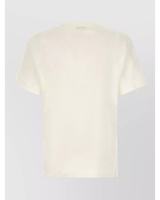 McQueen Natural Skeleton Cotton T-Shirt for men