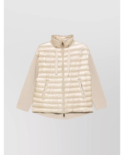 Herno Natural Padded Jacket With Cotton And Nylon