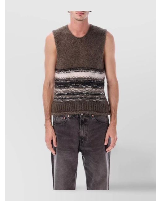 Our Legacy Multicolor Mohair Wool Sleeveless Tank Top for men