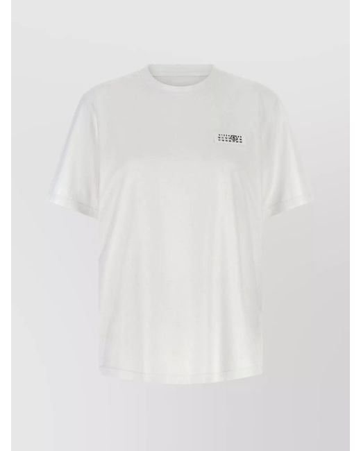 MM6 by Maison Martin Margiela White 'Numeric Signature Mm6' T-Shirt