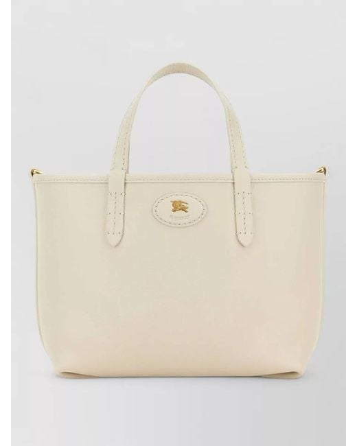 Burberry Natural Bloomsbury Mini Leather Shoulder Bag