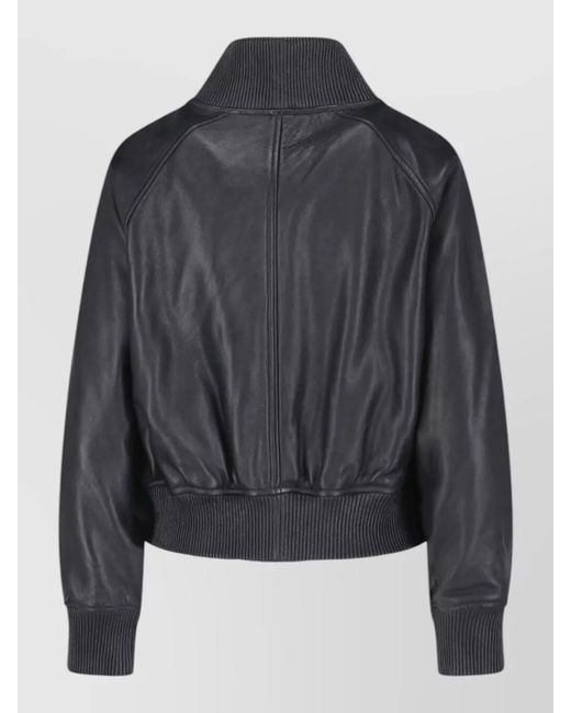 Polo Ralph Lauren Black Leather Coat