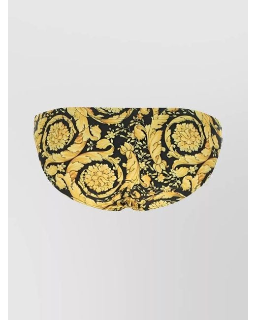 Versace Metallic Barocco Print Swim Shorts for men