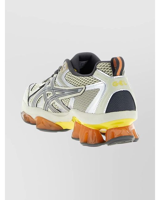 Asics Multicolor Synthetic Leather Low-Top Sneakers