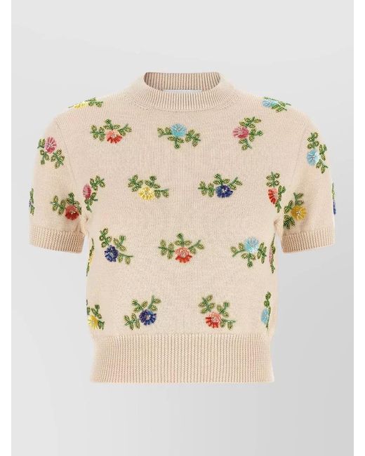 Rabanne Natural Beaded Jumper