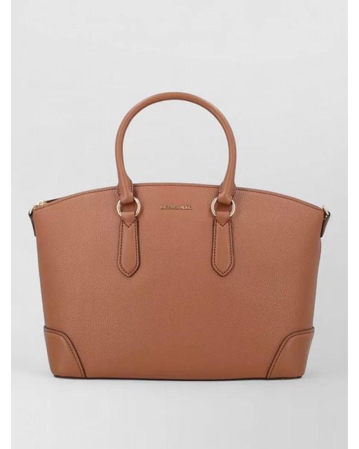 Michael Kors Brown Logo-Print Tote Bag