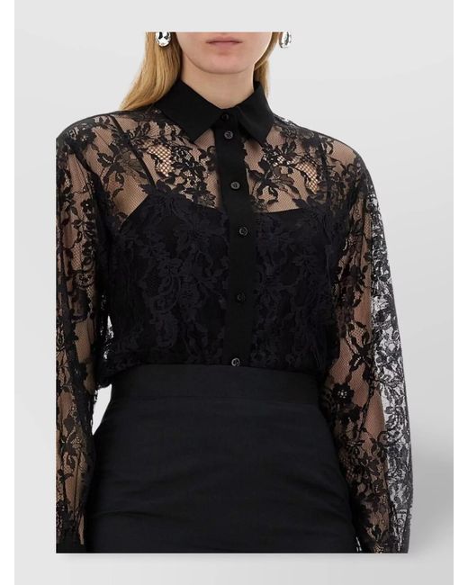 Moschino Black Lace Shirt