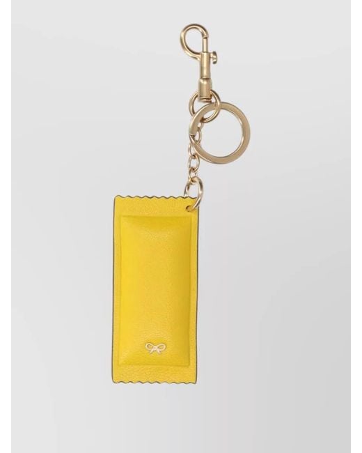 Anya Hindmarch White Leather Key Case