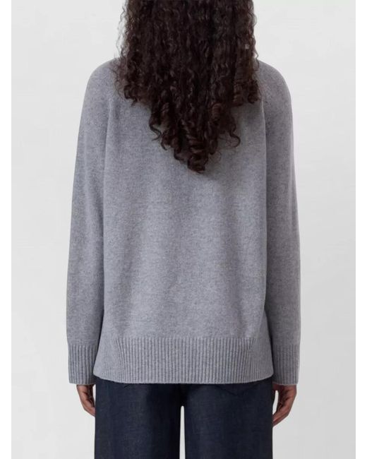 Closed Gray Crew Neck Knit Sweater Long Sleeves
