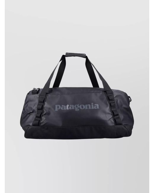 Patagonia Black Recycled Polyester Travel Duffel Bag for men