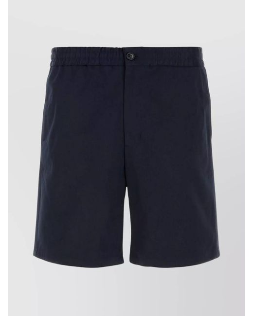 AMI Blue Cotton Chino Shorts for men