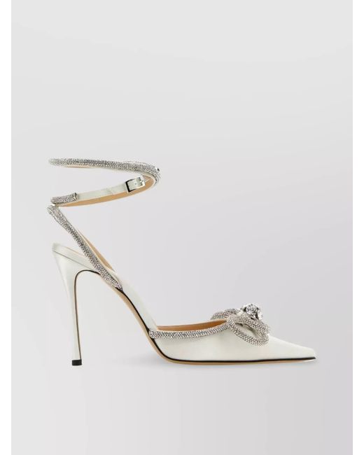 Mach & Mach Multicolor Silk Double Bow Pumps