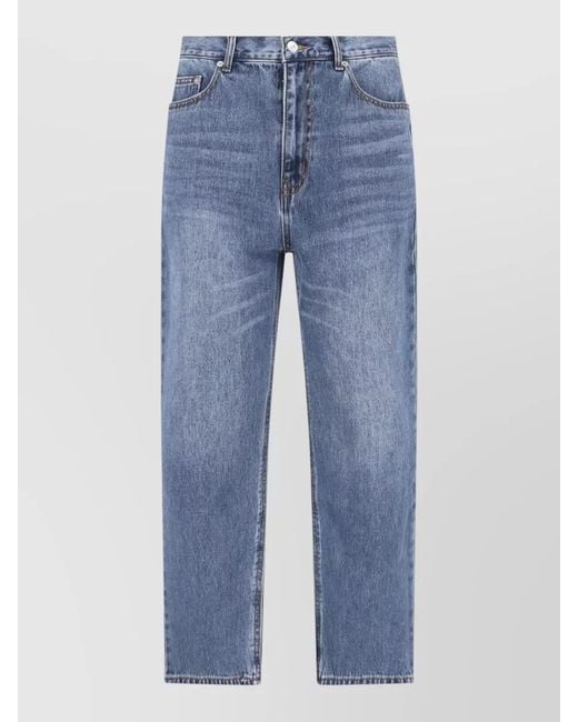 DUNST Blue Straight Leg Denim Jeans Five Pocket Design for men
