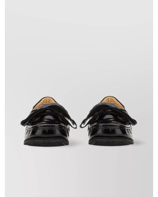 Jacquemus Black Leather Loafers