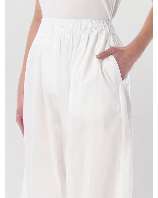 Thelatest White Dora Wide Leg Relaxed Fit Pants