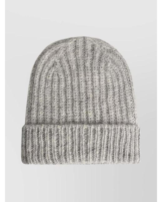 Closed Women's Gray Alpaca Wool Ribbed Beanie