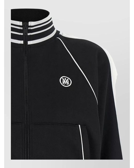 Amiri Black Cropped Bomber Jacket