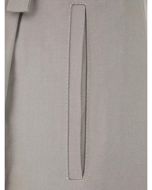 Niccolò Pasqualetti Gray Cotton Blend Shorts High Waist Belt Loops