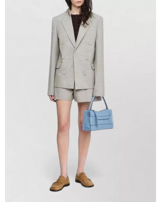 J.W. Anderson Gray Double Breasted Tailored Jacket Structured Shoulders