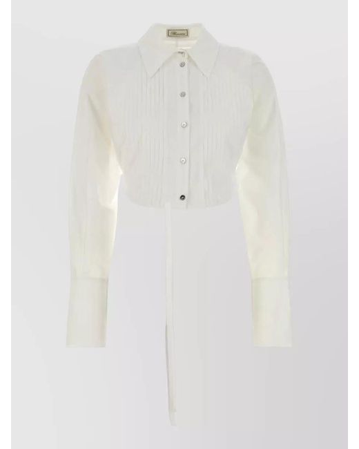 Blumarine White Cotton Shirt