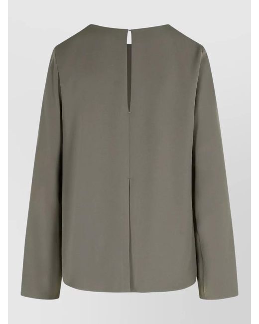 P.A.R.O.S.H. Gray Polyester Blouse