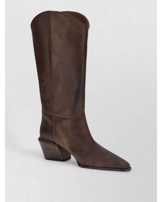 Paris Texas Brown Leather Boots