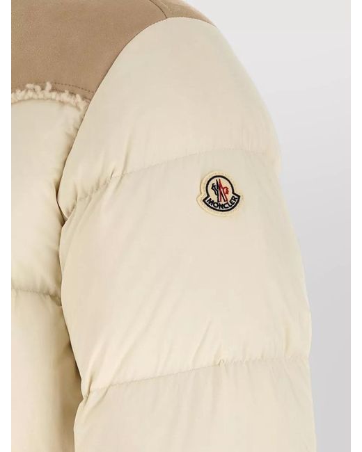 Moncler Natural Verine Down Jacket High Collar Design for men