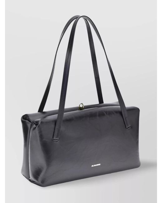 Jil Sander Gray Small Goji Pillow Shoulder Bag