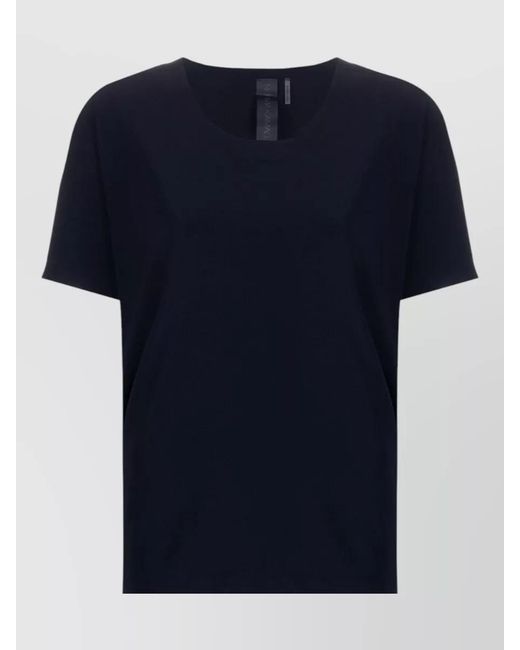 Norma Kamali Blue Boxy Cut Crew Neck Short Sleeve T-Shirt