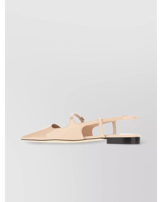 Jimmy Choo Multicolor Leather Flat Ballerina Shoes