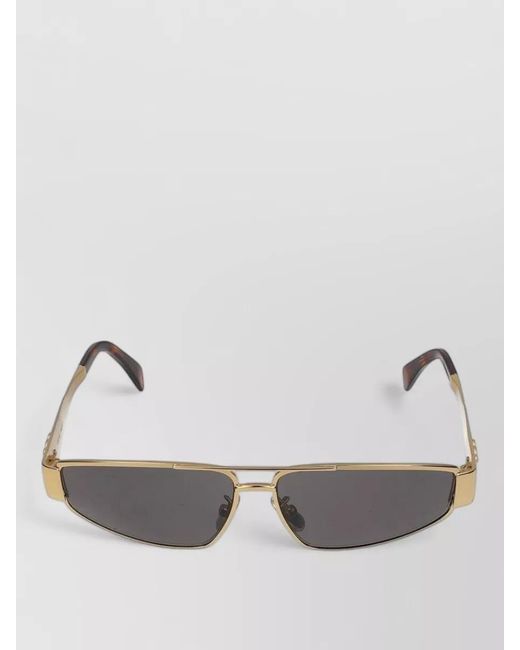 Céline Natural Rectangular Sunglasses Cl40318U Tortoiseshell Temples