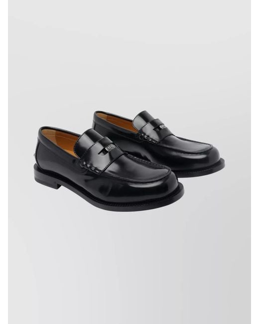 Gucci Black Leather Loafers for men