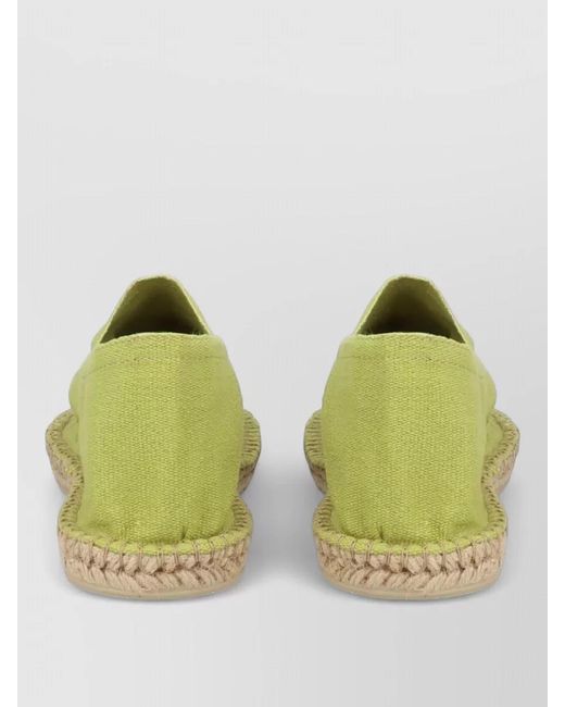 A.P.C. Green Canvas Espadrilles