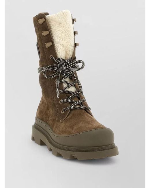 Moncler Multicolor Vera High Lace Up Ankle Boots