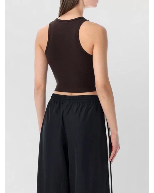 Adidas Originals Black Ribbed Tank Top