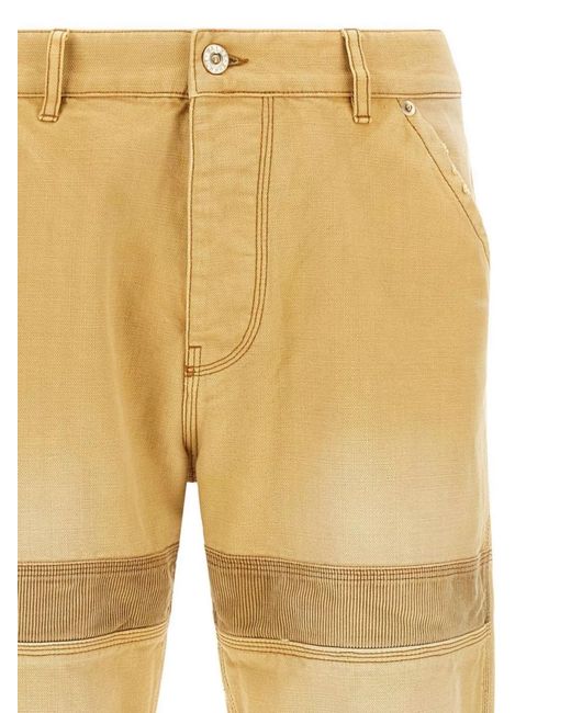Wales Bonner Yellow Cotton Straight-Leg Jeans for men