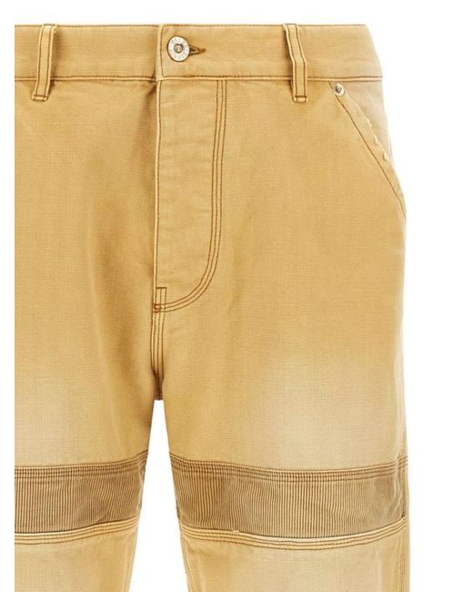 Wales Bonner Yellow Cotton Straight-Leg Jeans for men