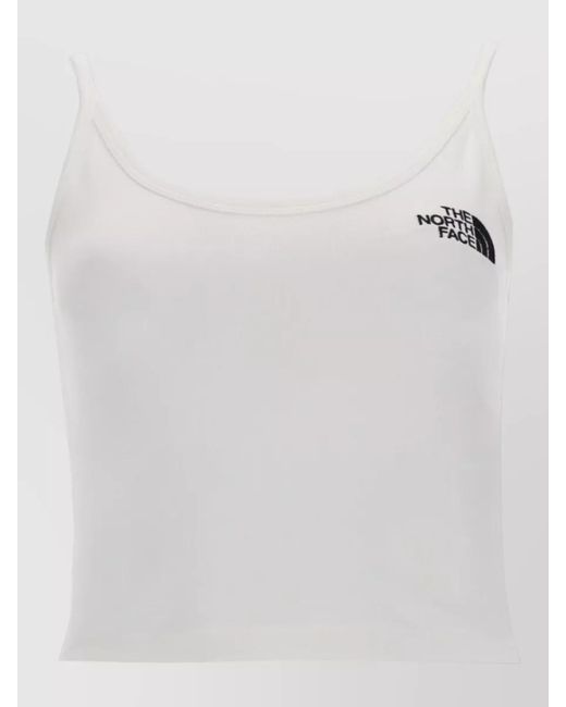 The North Face White Cropped Slim-Fit Tank Top