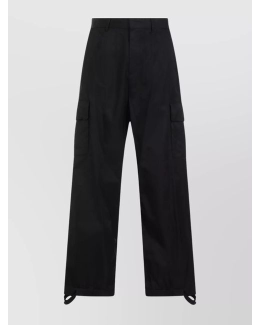 Off-White c/o Virgil Abloh Black Cargo Trousers for men